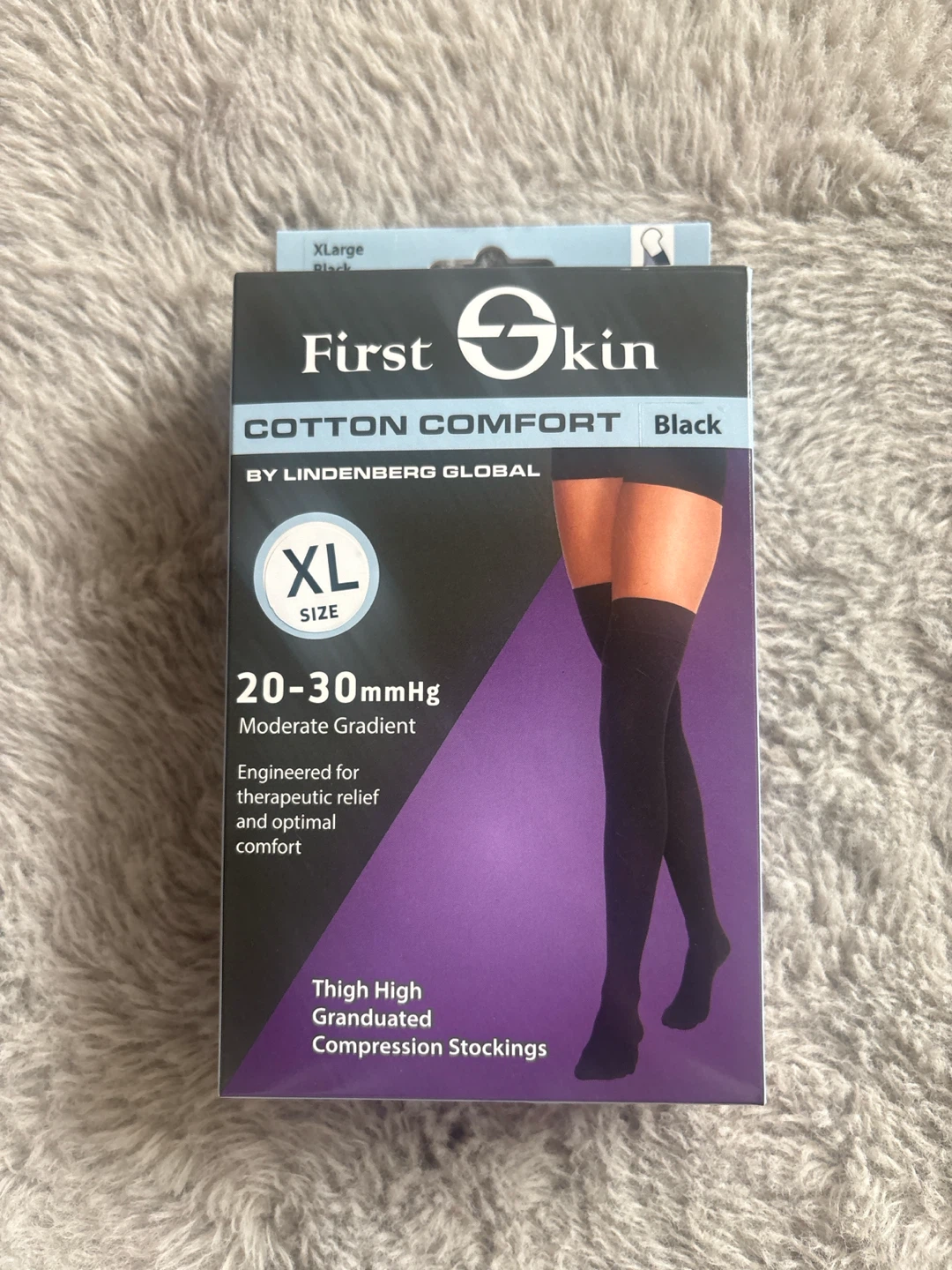 First Skin Cotton Comfort Compression Stockings XL