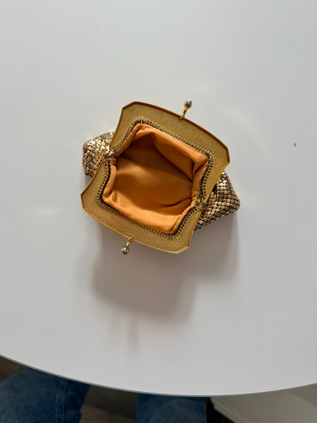 Vintage Glomesh Gold Tone Coin Purse - photo 2