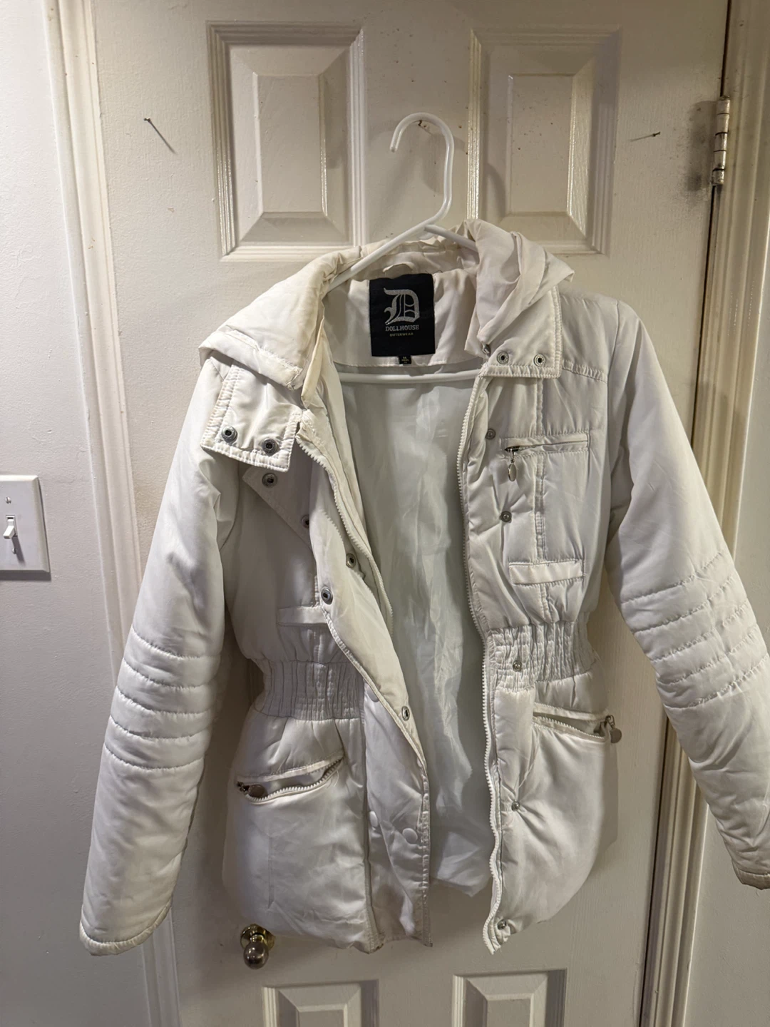 Dollhouse White Puffer Jacket