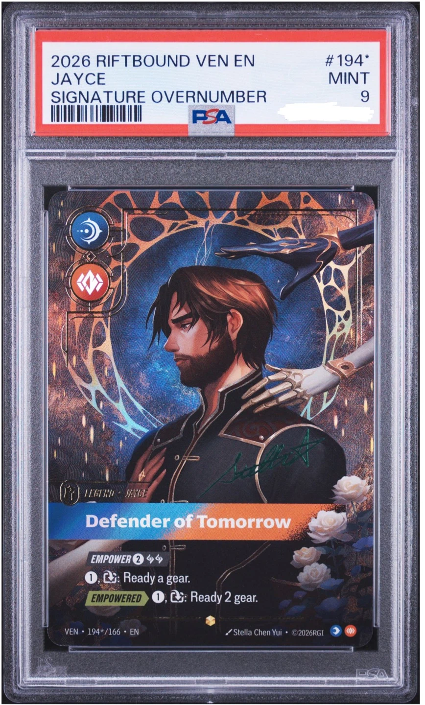 2026 Riftbound Jayce Signature Overnumber PSA 9