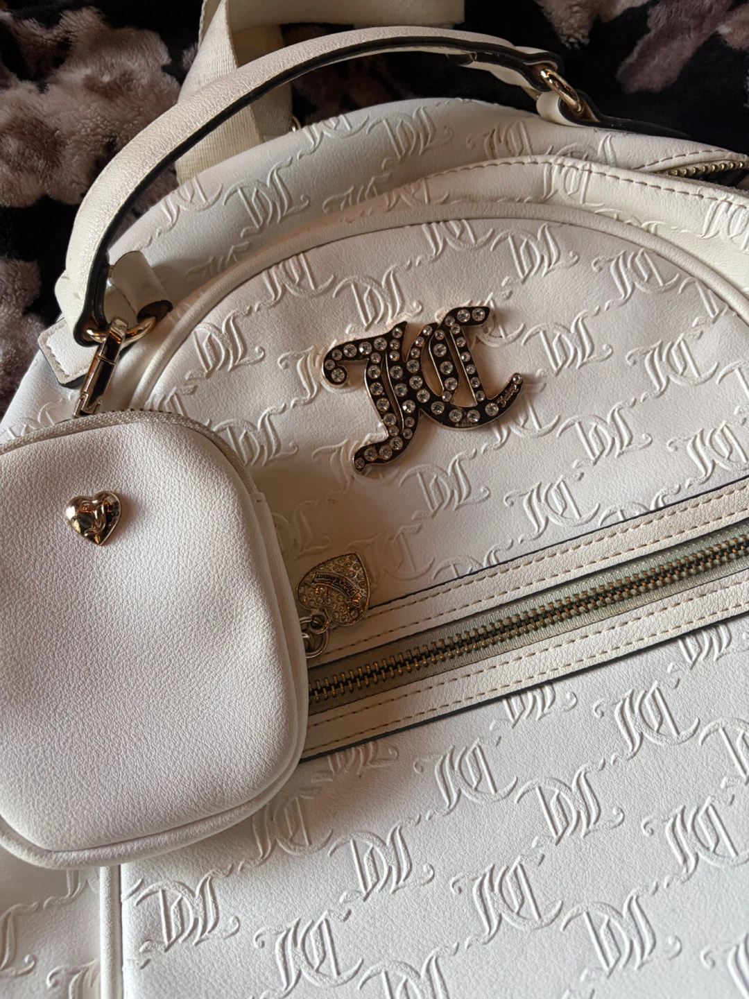 Juicy Couture White Backpack with Mini Pouch - photo 4