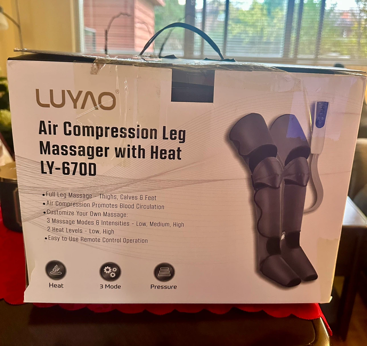 LUYAO Air Compression Leg Massager with Heat LY-670D - photo 4