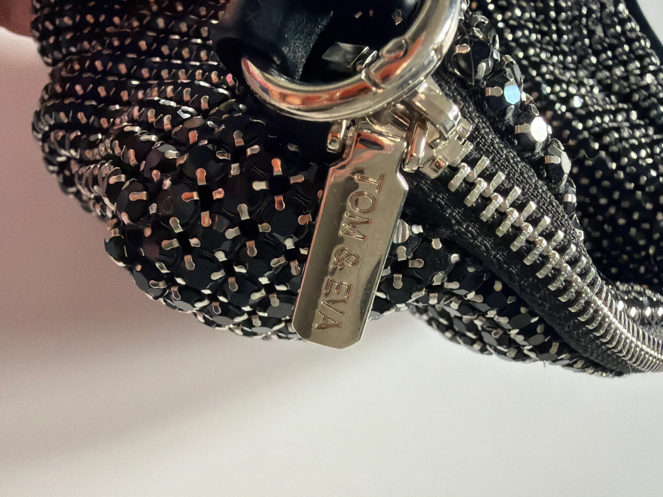 Tom & Eva black rhinestone purse - photo 2