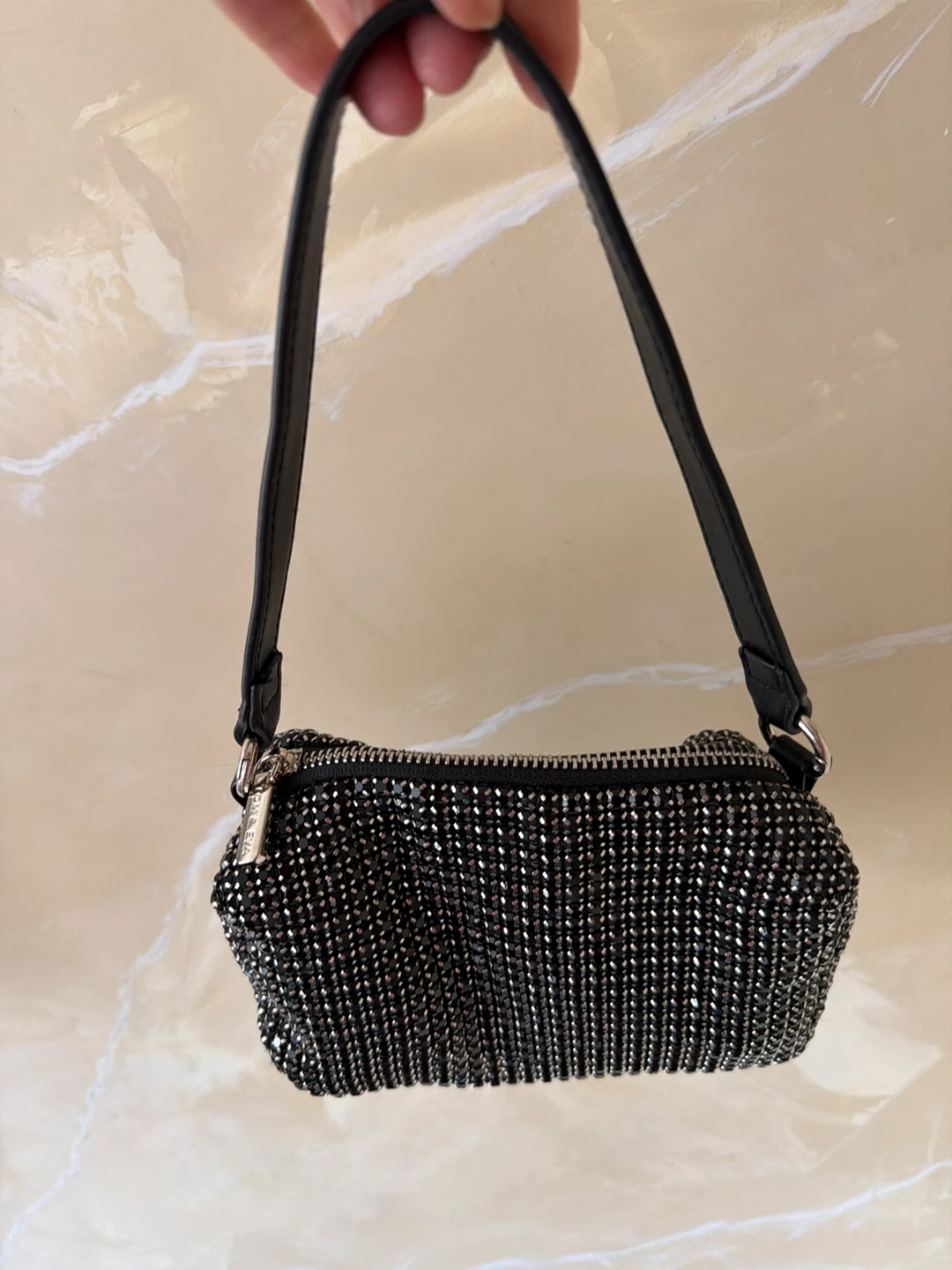 Tom & Eva black rhinestone purse - photo 3