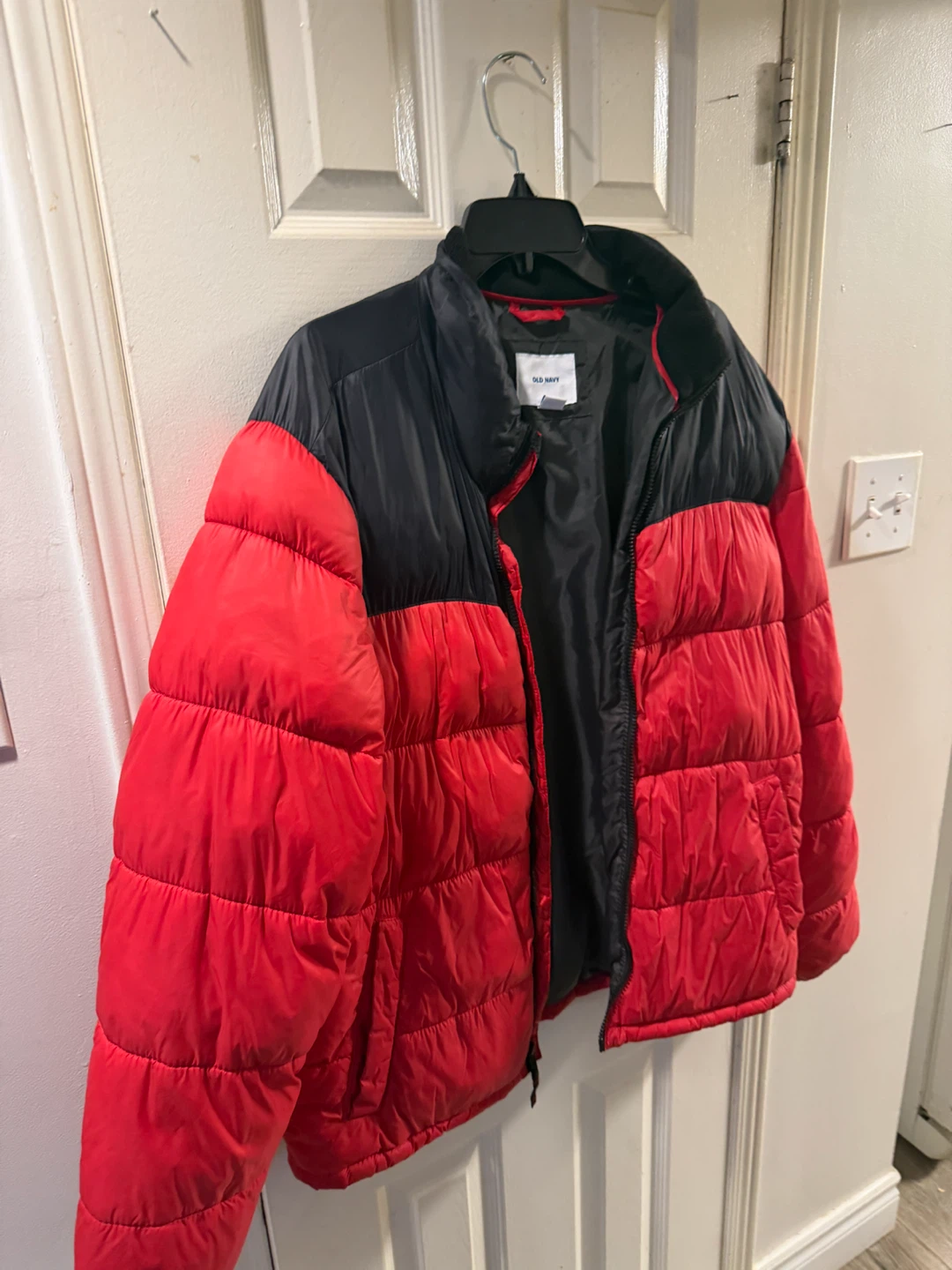 Old Navy Puffer Jacket, Red and Black - photo 3