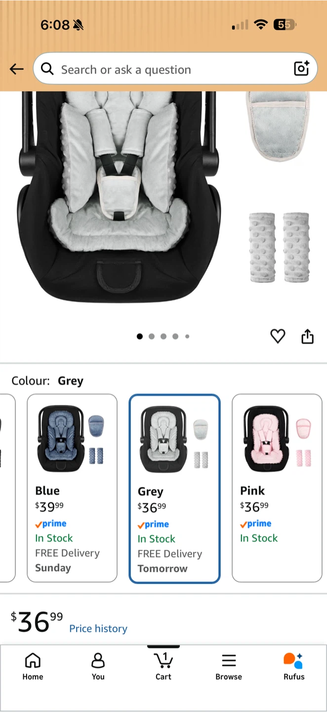 3-in-1 Dual Sided Baby Seat Support Insert