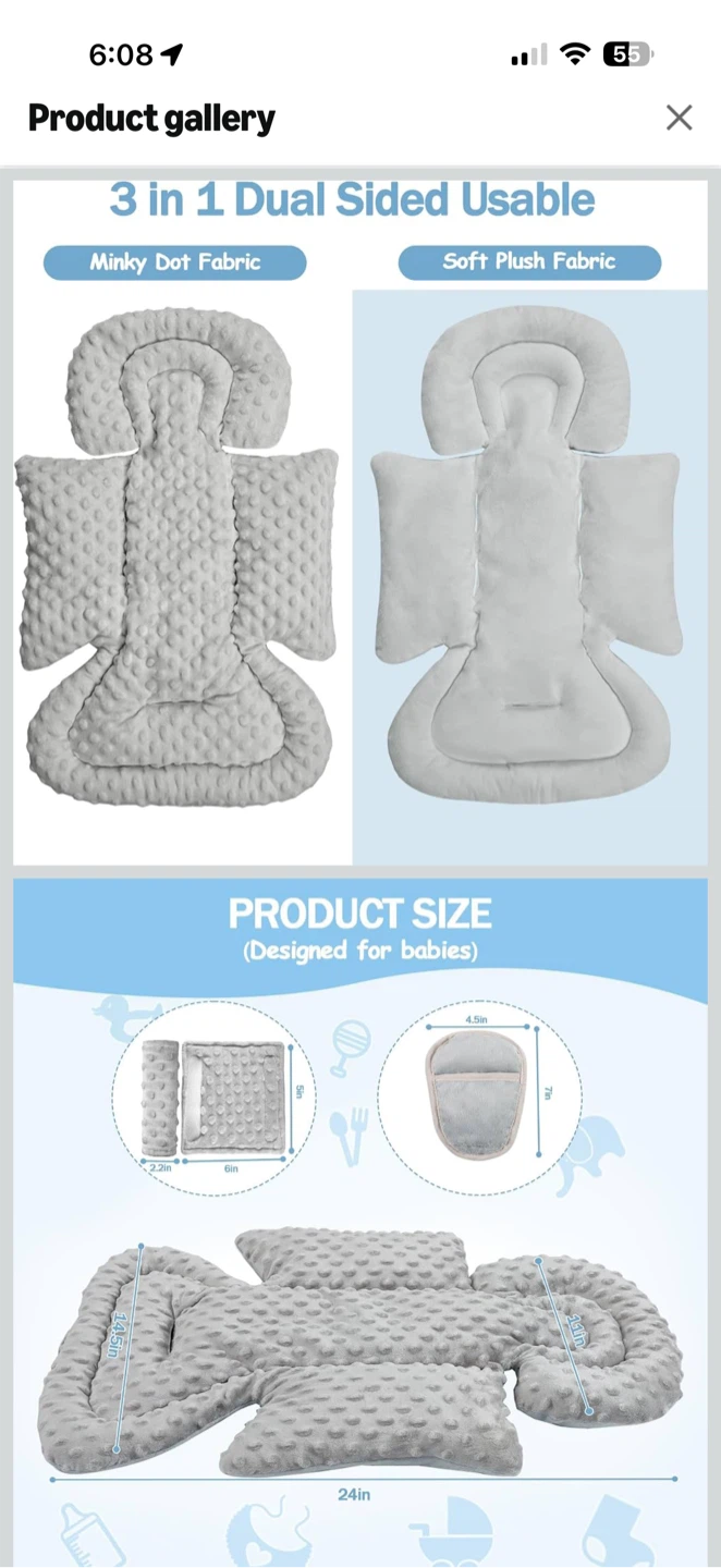 3-in-1 Dual Sided Baby Seat Support Insert - photo 3