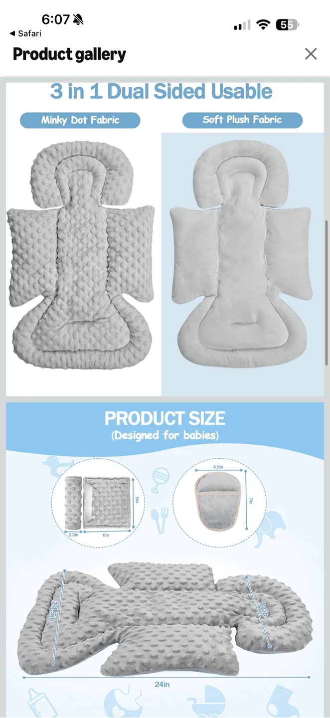 3-in-1 Dual Sided Baby Seat Support Insert - photo 4
