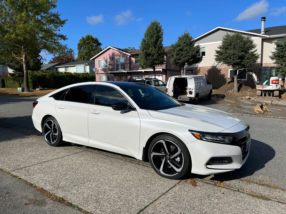 White Honda Accord Sport 2020