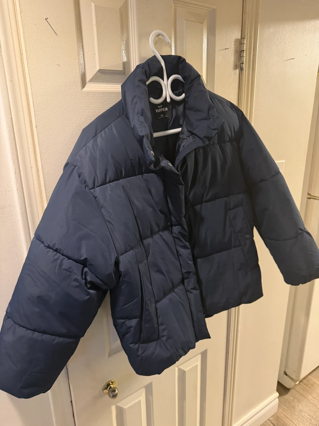 SWS Navy Blue Puffer Jacket - photo 3