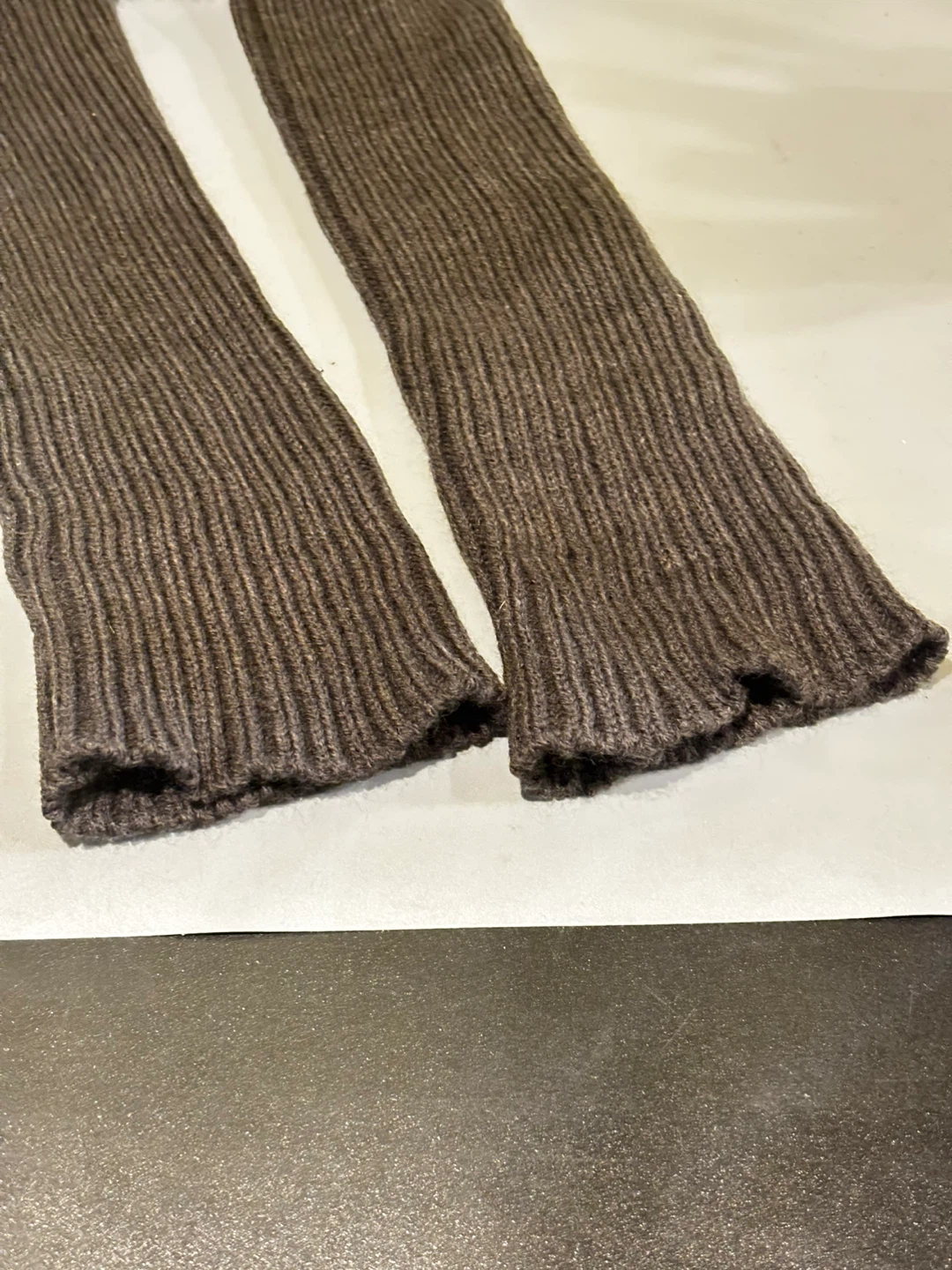 Gray Faux Fur Leg Warmers - photo 3