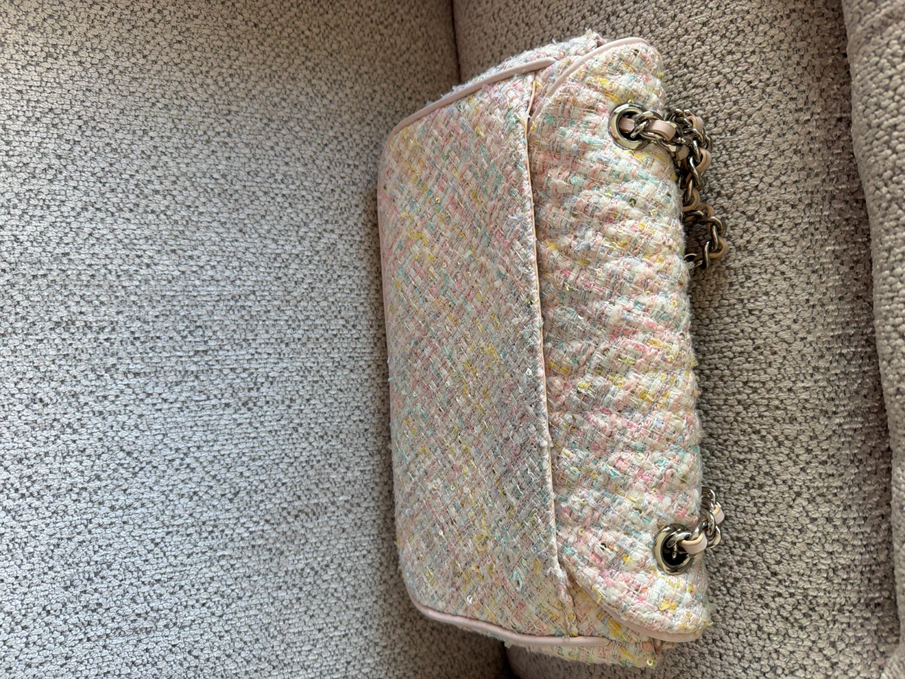 Karl Lagerfeld Multi-Colour Tweed Shoulder Bag - photo 3