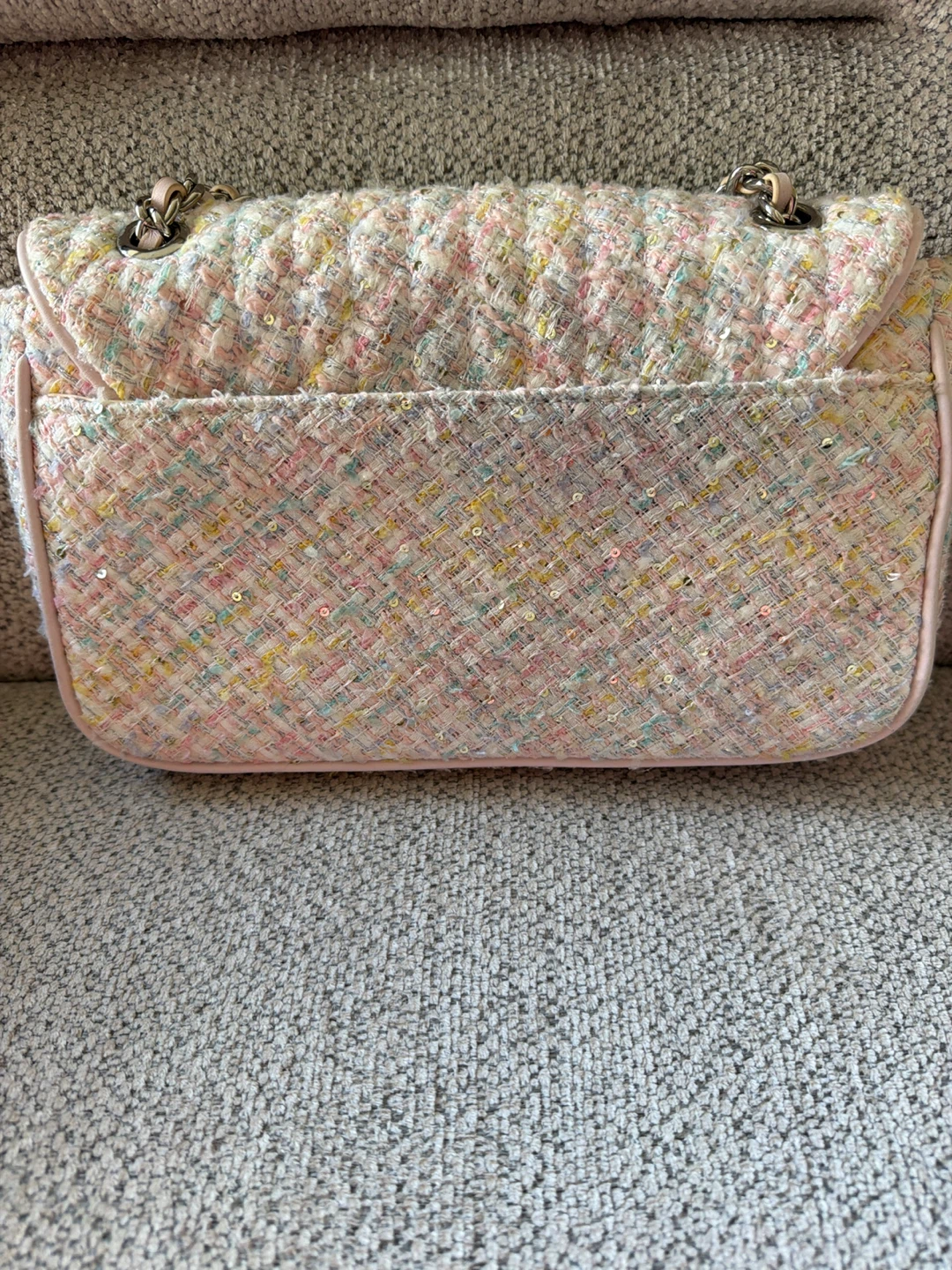 Karl Lagerfeld Multi-Colour Tweed Shoulder Bag - photo 4