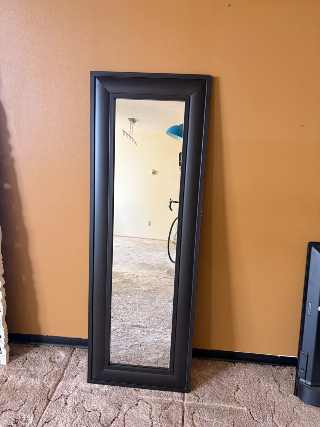 Full Length Black Floor Mirror