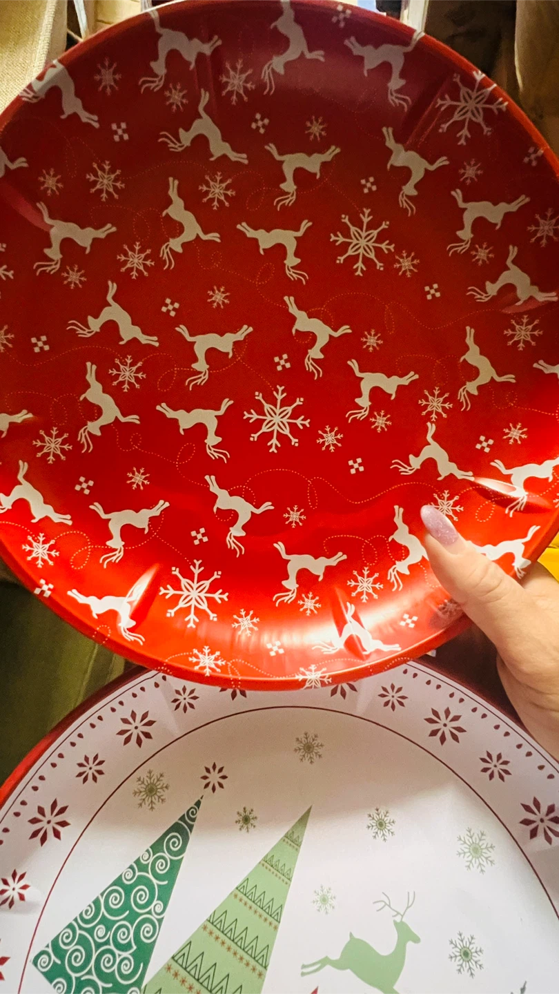 Christmas Theme Serving aluminum Tray