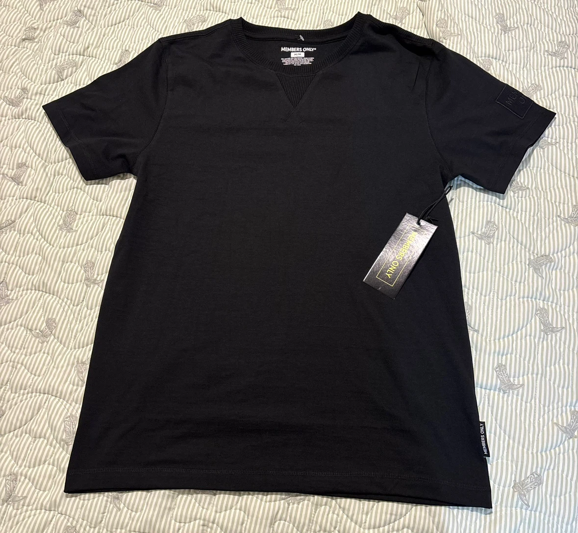 Members Only Black T-Shirt, Medium