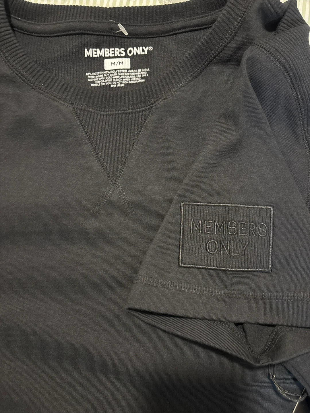 Members Only Black T-Shirt, Medium - photo 2