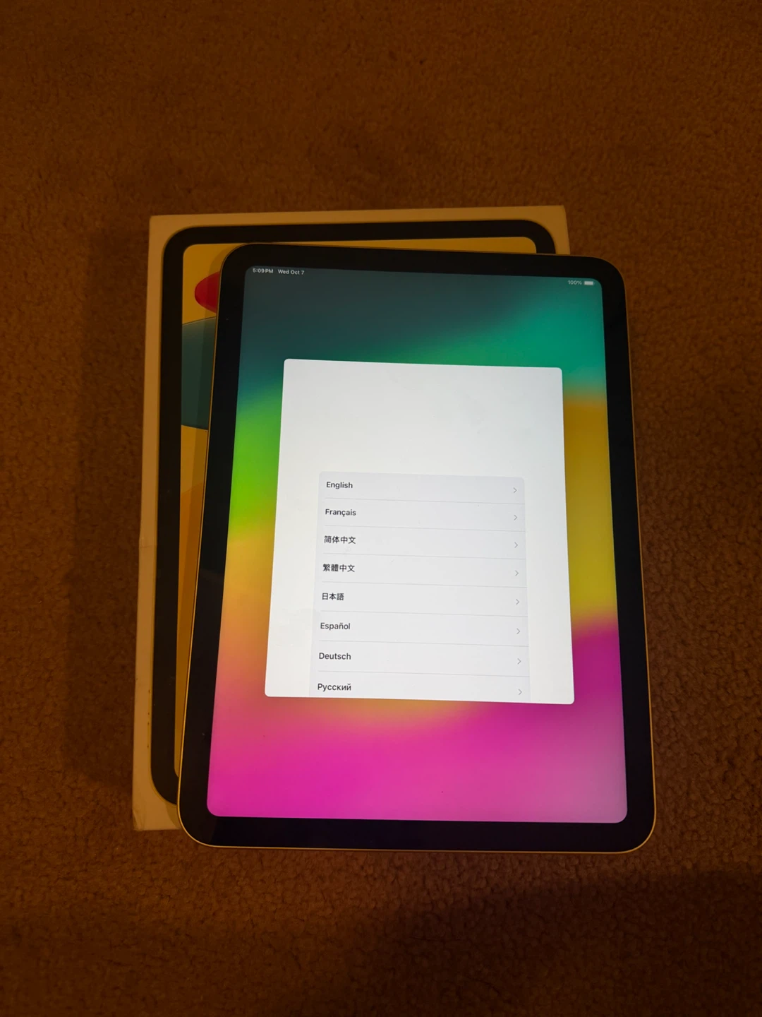 iPad 10th Gen 64GB Wi‑Fi Yellow brand new
