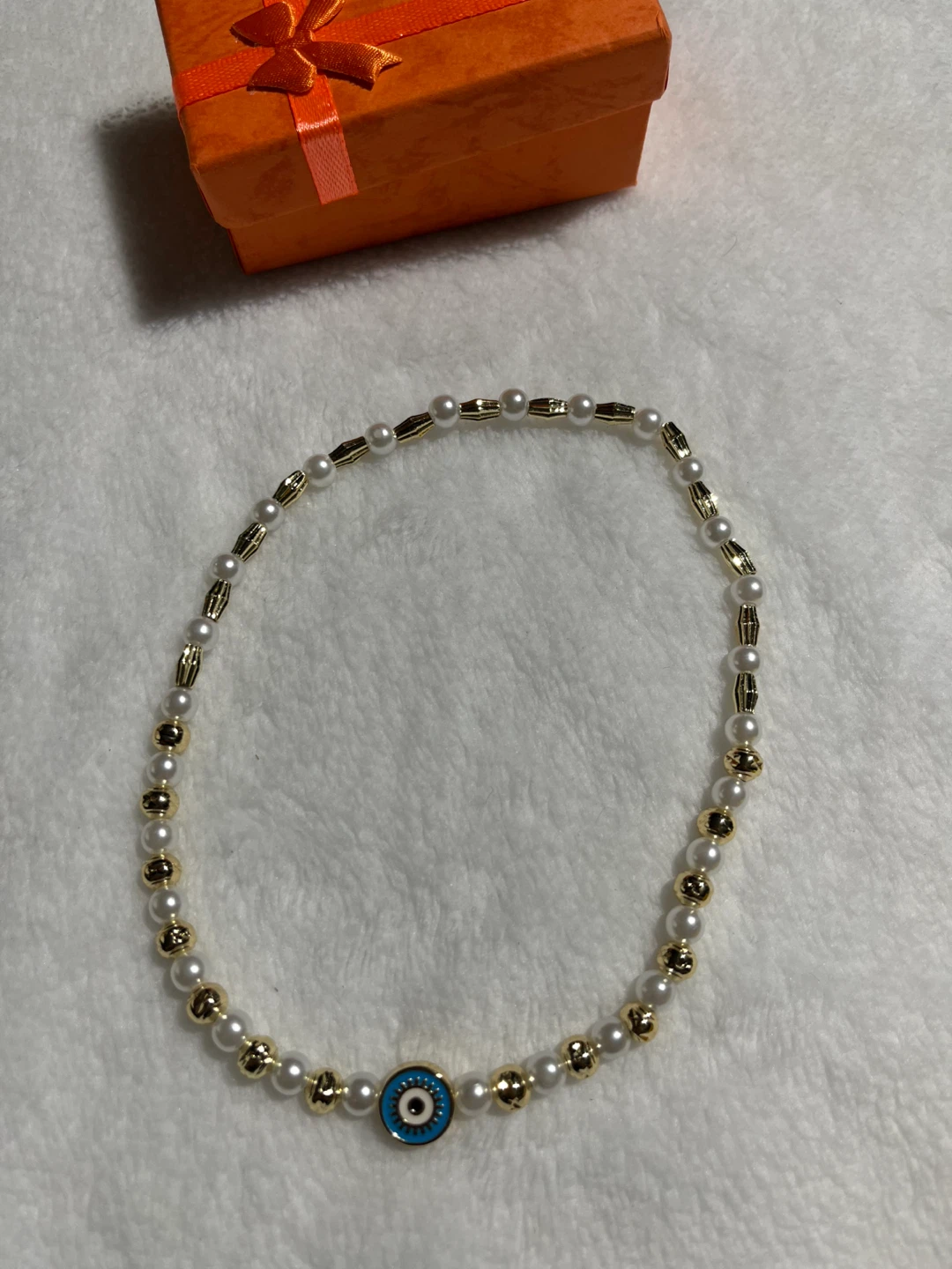 Evil Eye and Pearl Bead Necklace - photo 2