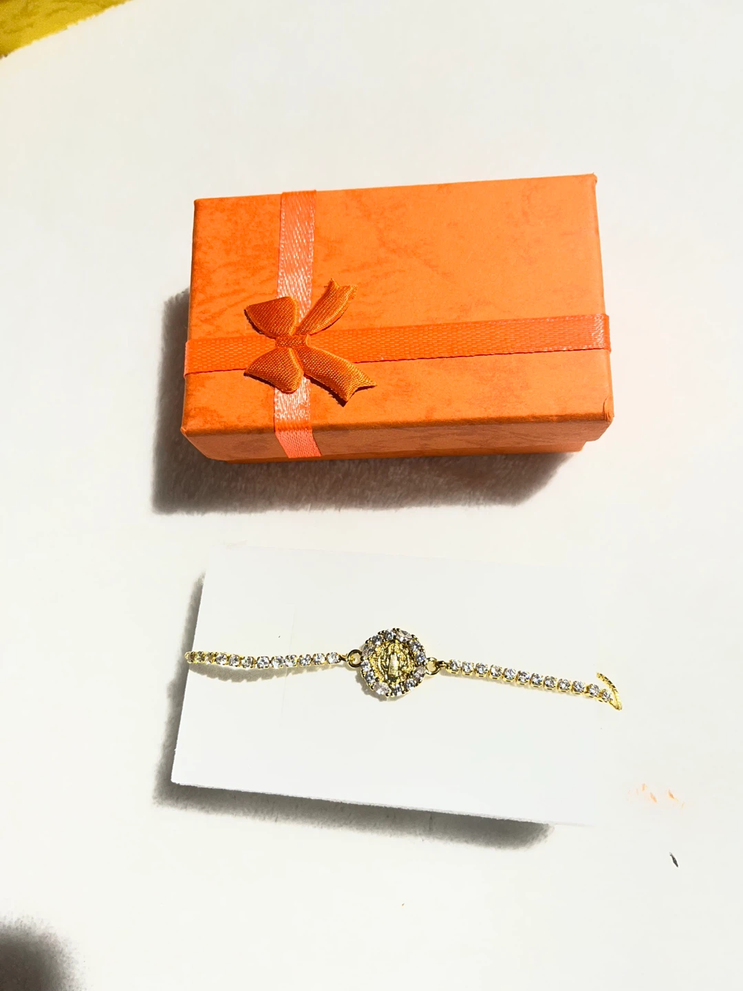 Gold-Tone Rhinestone Charm Bracelet - photo 3