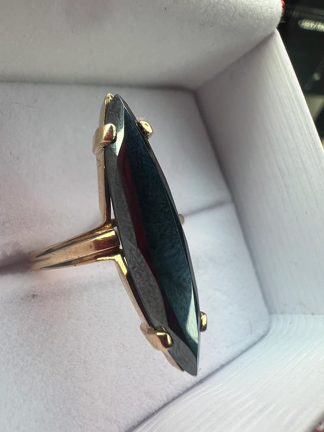 10 k Marquise cut black Alaskan ring - photo 4