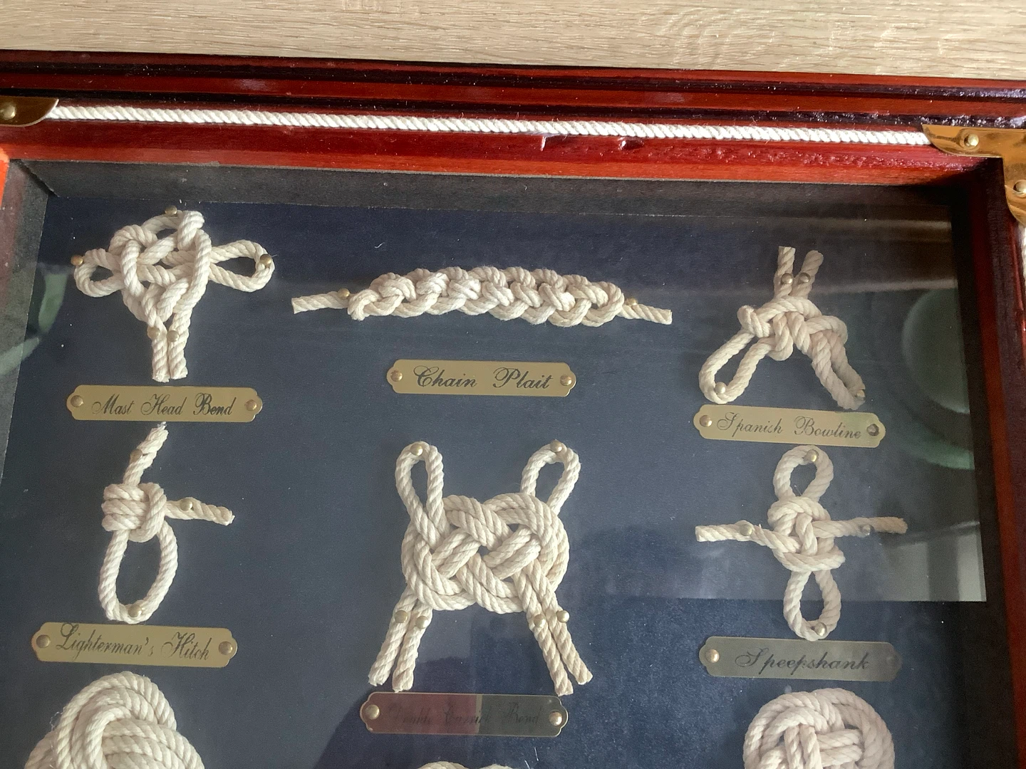 Vintage Nautical Sailor’s Knot Shadow Box 🐞 - photo 2
