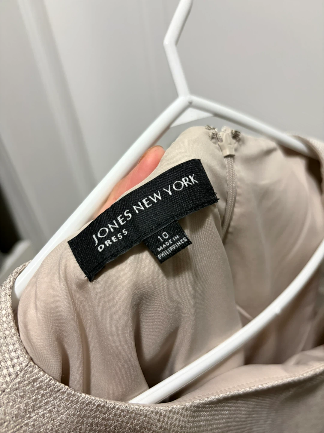 Jones New York Beige Dress Size 10 - photo 4