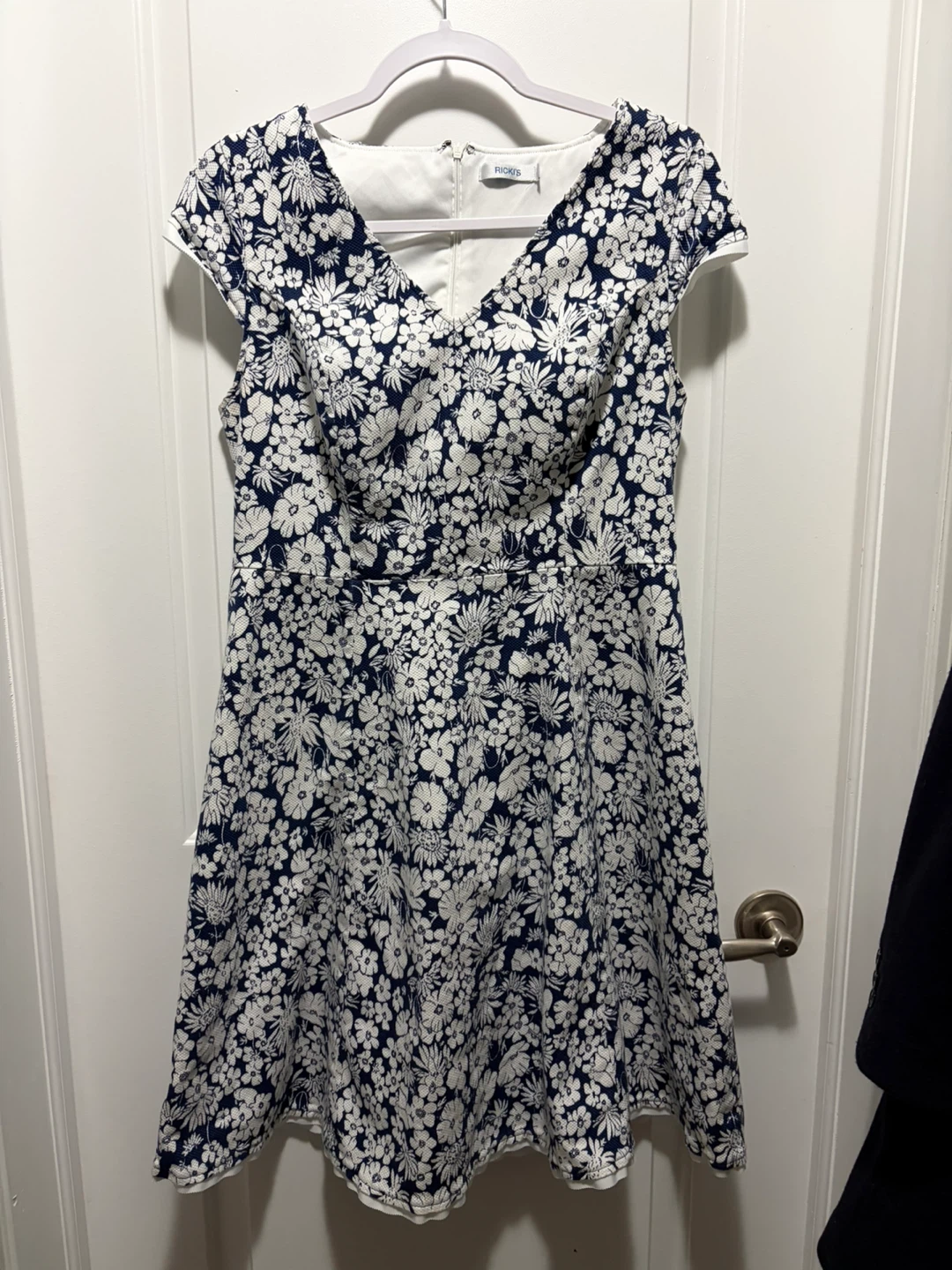 Ricki's Navy and White Floral Dress-12