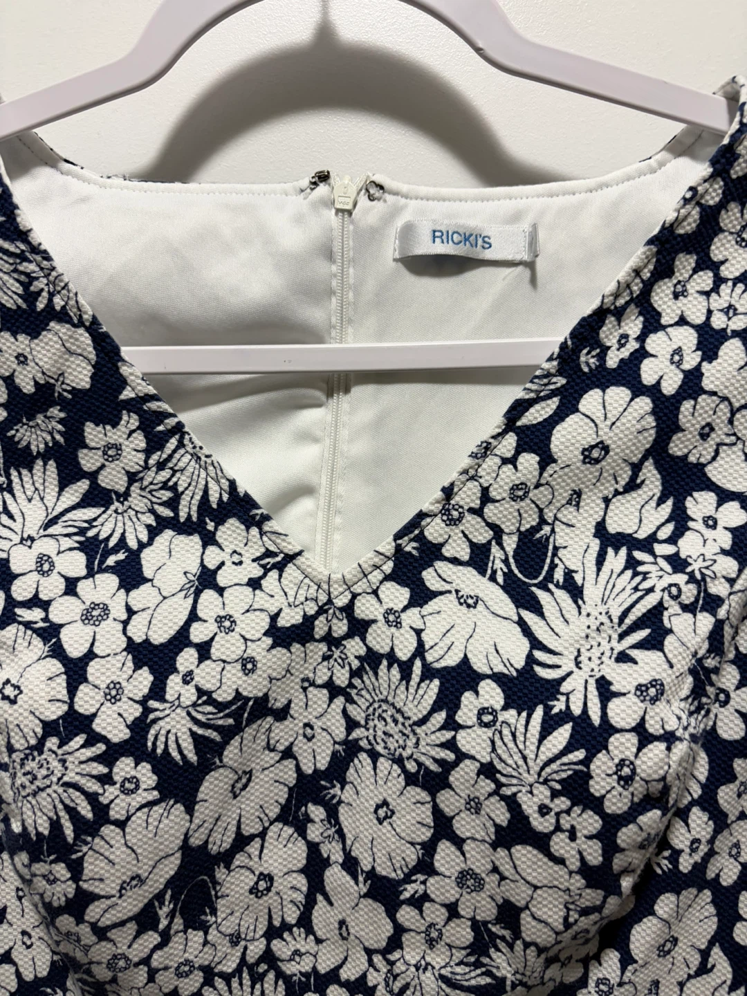 Ricki's Navy and White Floral Dress-12 - photo 3