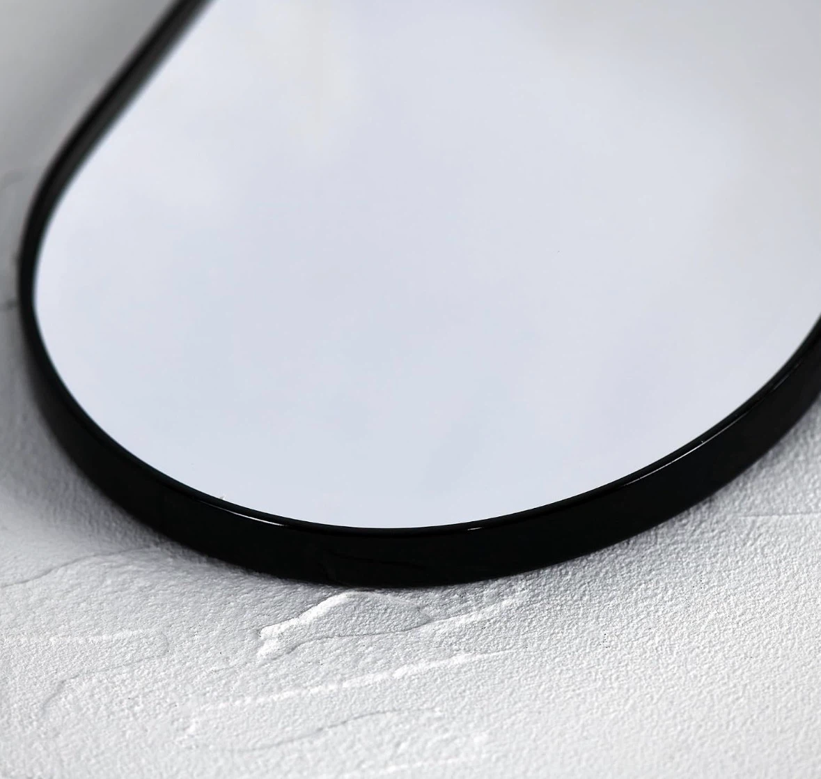 Arched Wall Mirror - Black Frame - photo 4