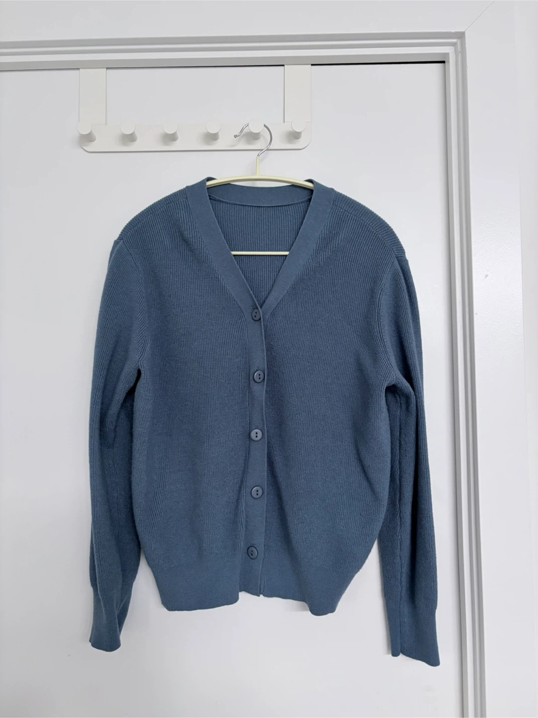 Blue Button-Up Cardigan