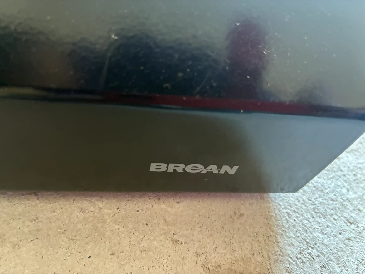 Broan black range hood
