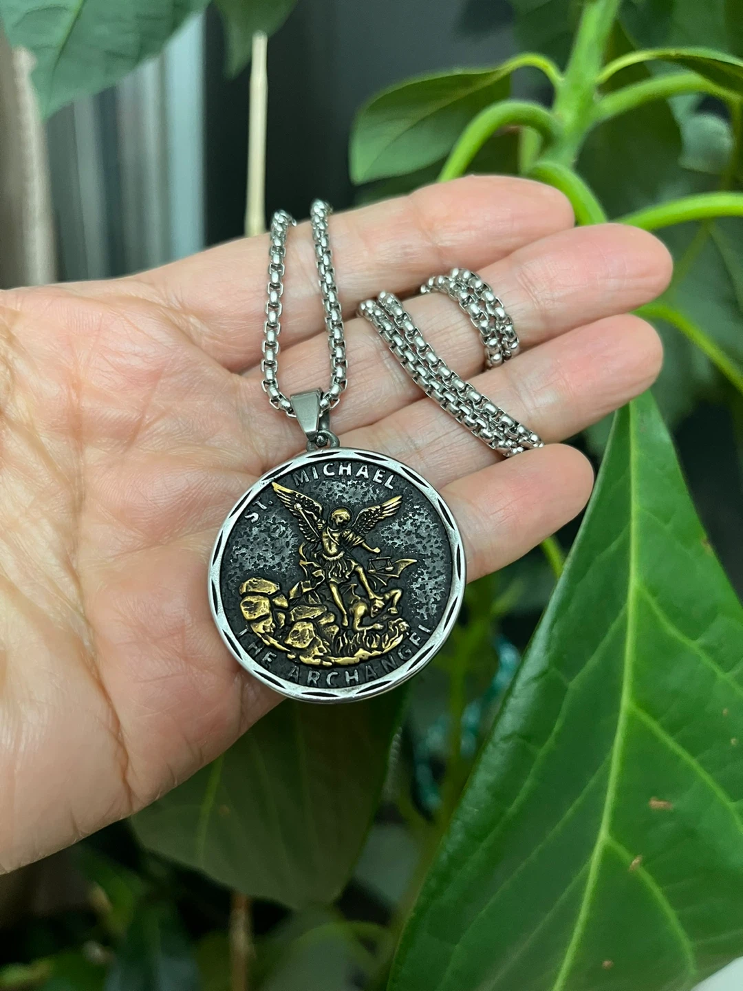 St. Michael the Archangel Pendant Necklace - photo 2
