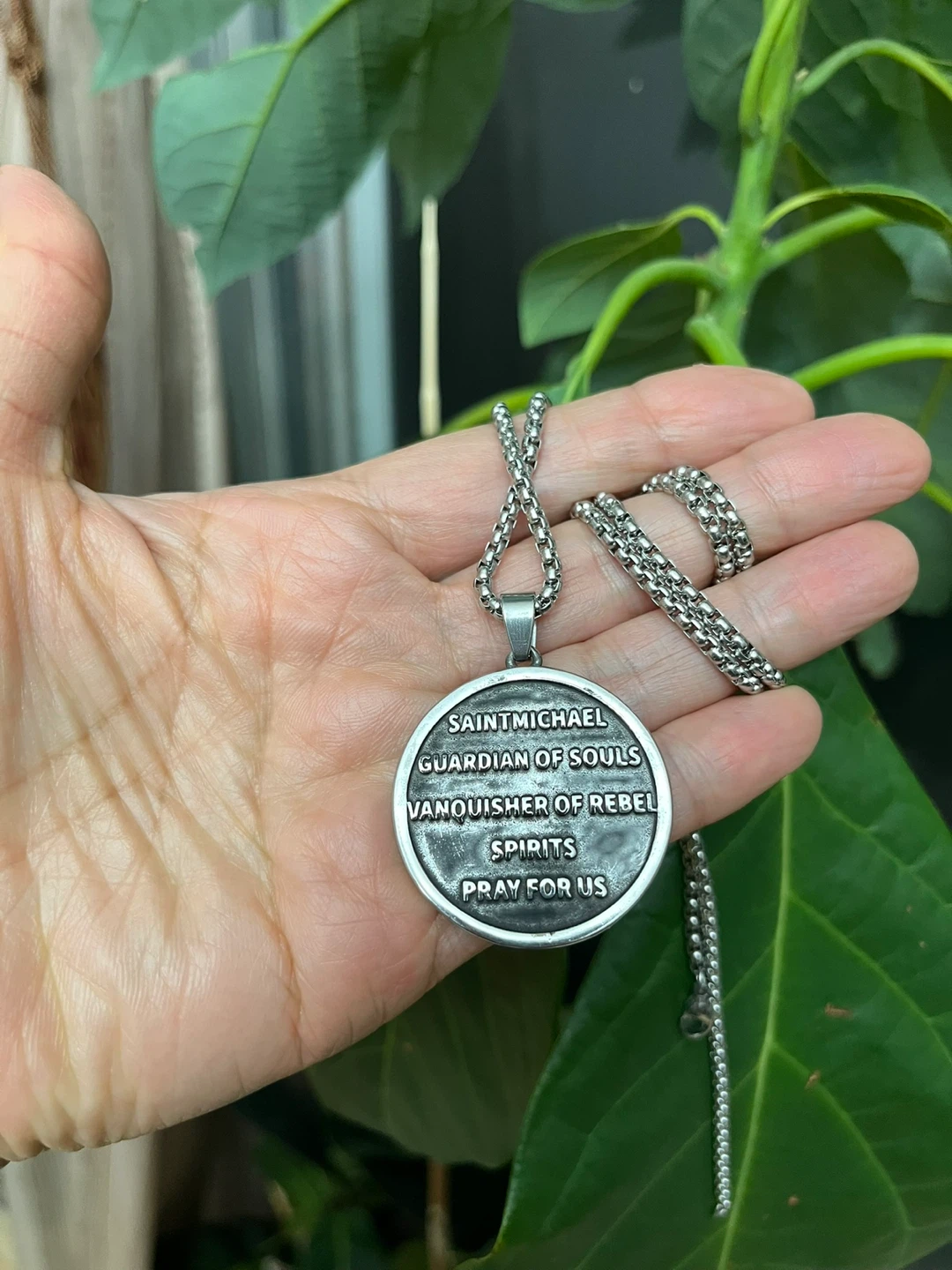 St. Michael the Archangel Pendant Necklace - photo 3