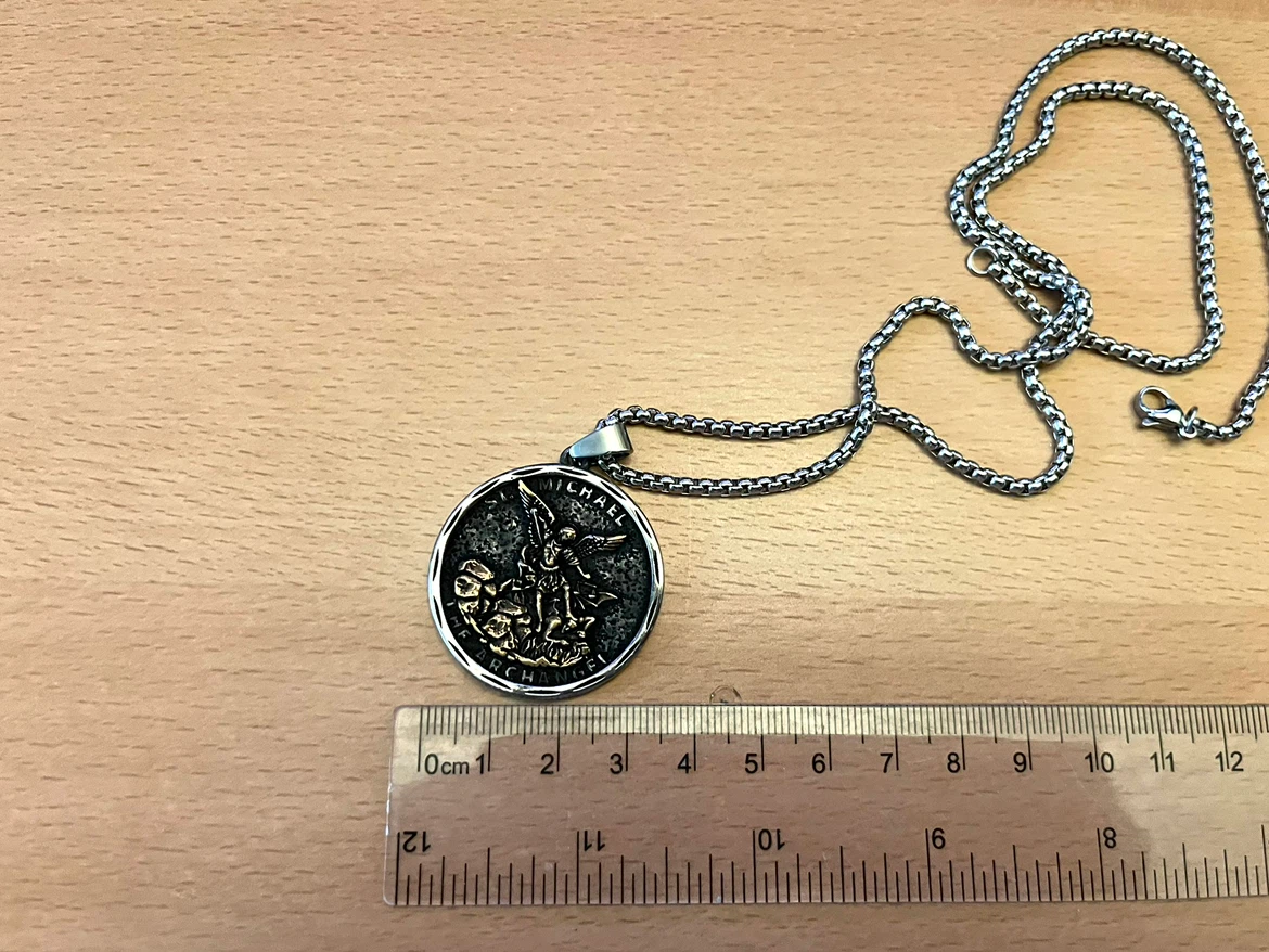 St. Michael the Archangel Pendant Necklace - photo 5