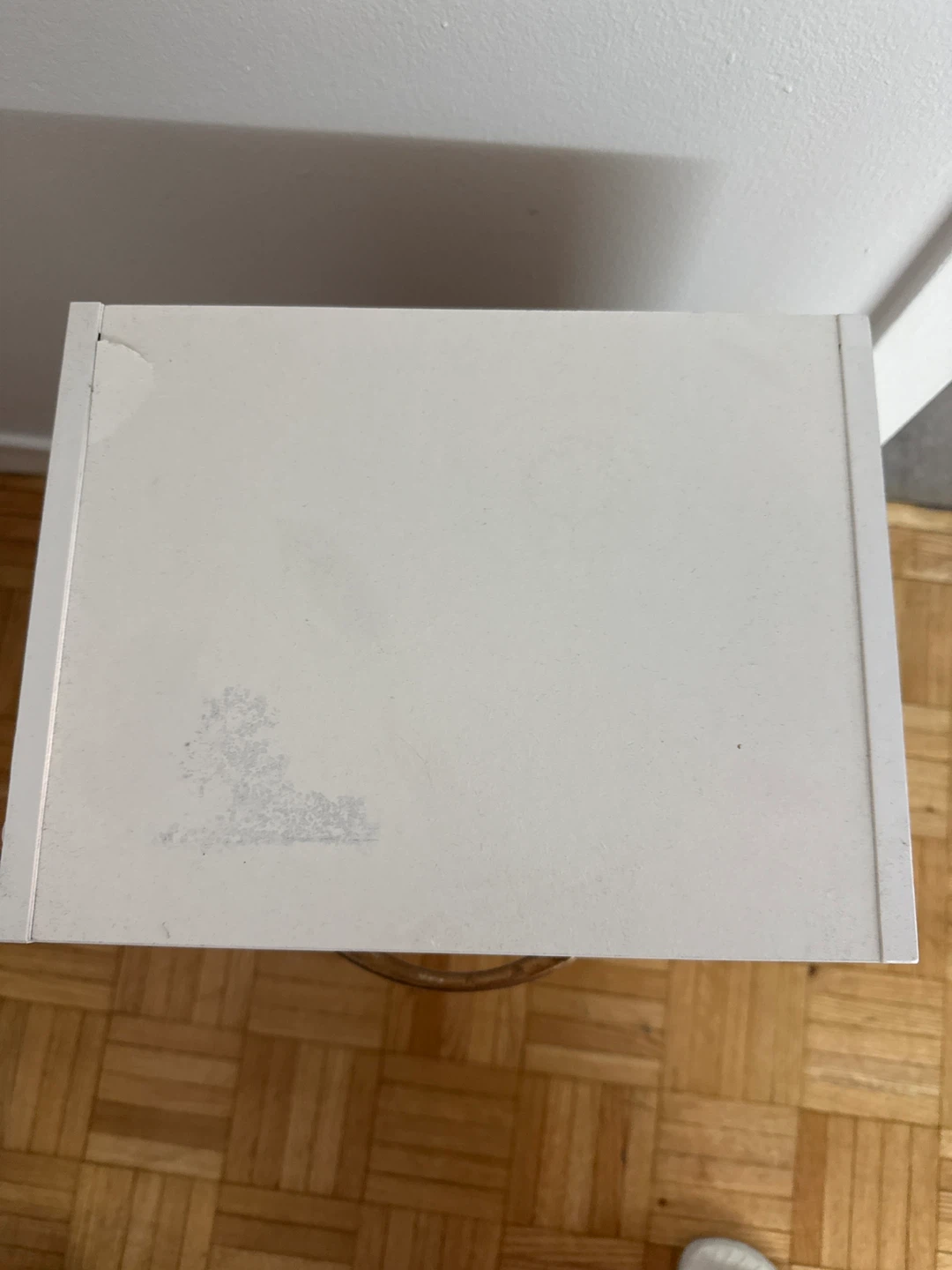 White Nightstand with One Drawer - photo 2