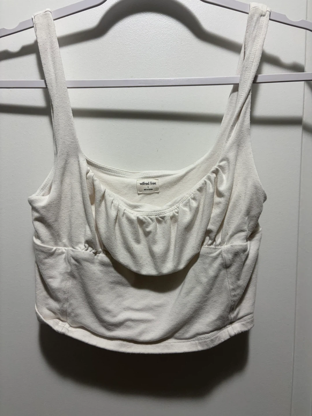 Wilfred Free White Crop Top