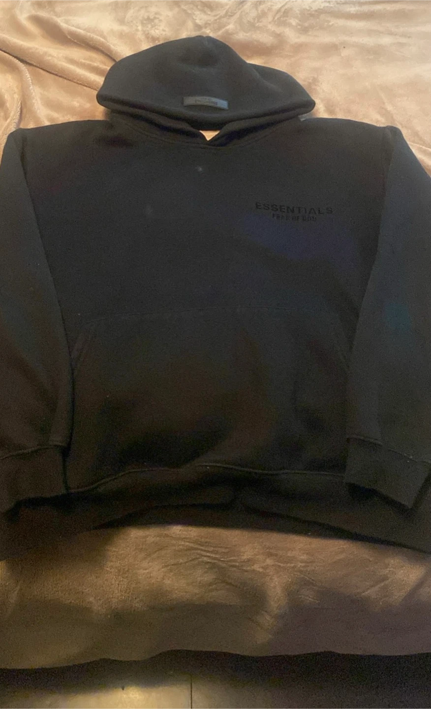 Essentials Fear of God Black Hoodie