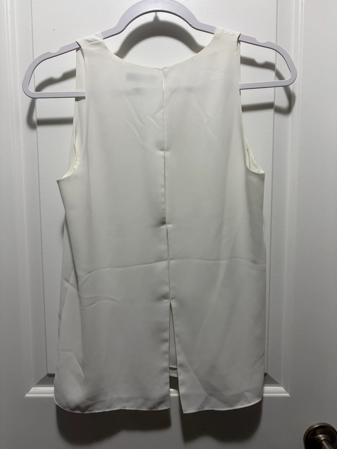 Babaton White Sleeveless Top