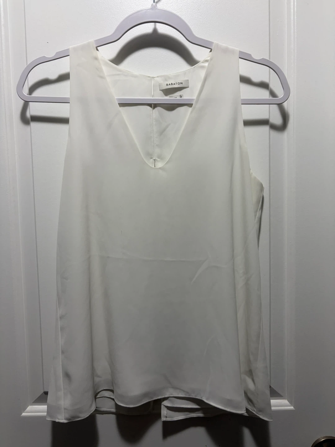 Babaton White Sleeveless Top - photo 2