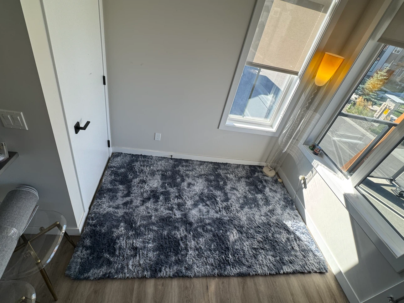Grey and Blue Shag Area Rug - photo 4