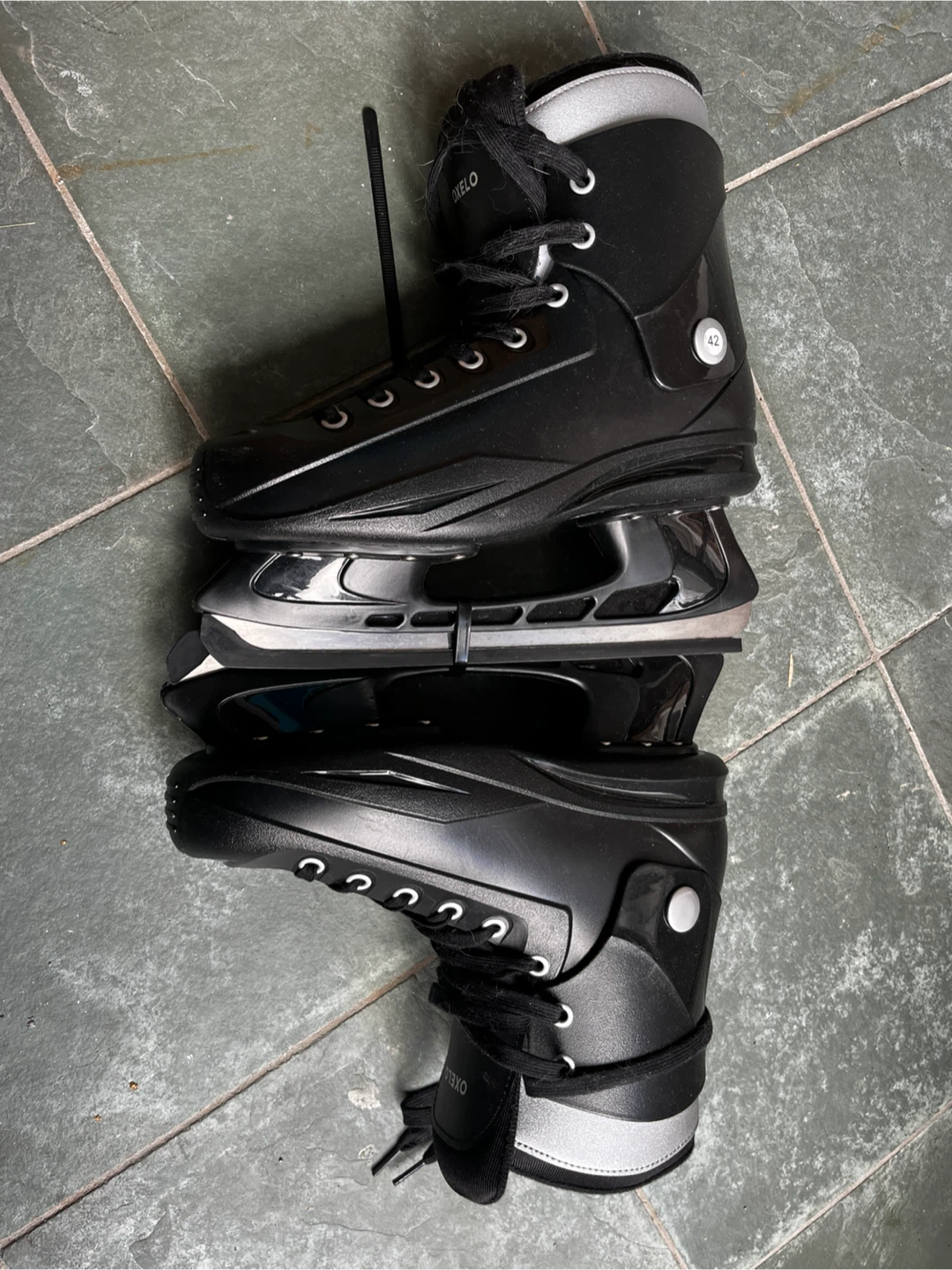 Oxelo Ice Skates - Black - Size 42