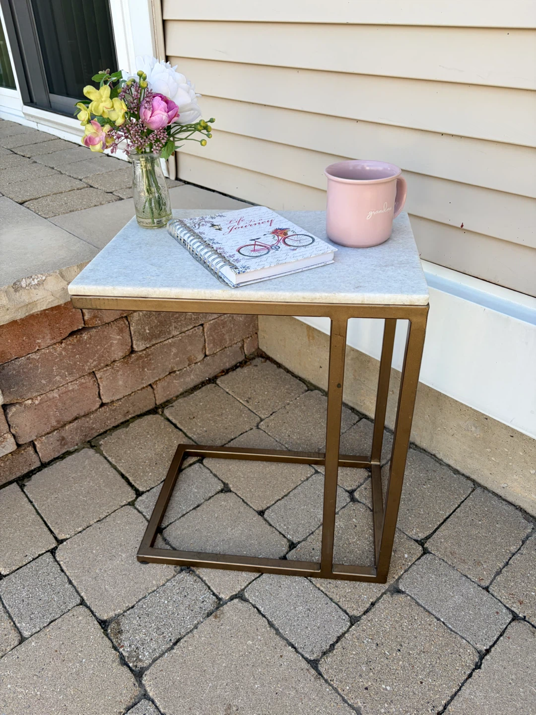 GRANITE TOP TV/SIDE TABLE