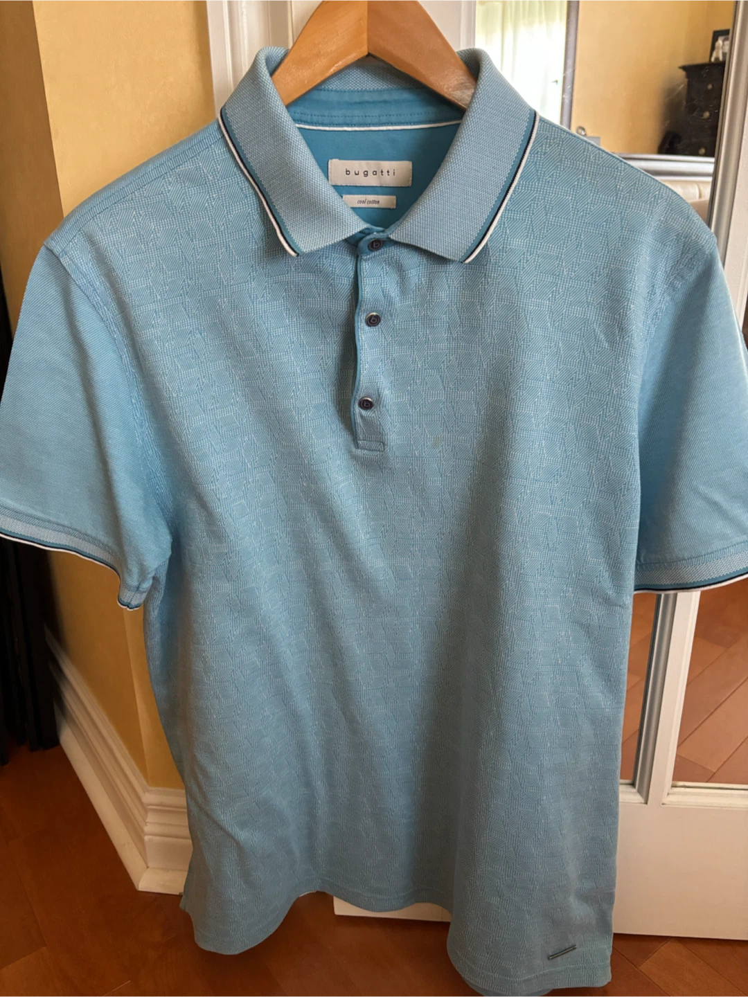 Bugatti Light Blue Cool Cotton Polo Shirt