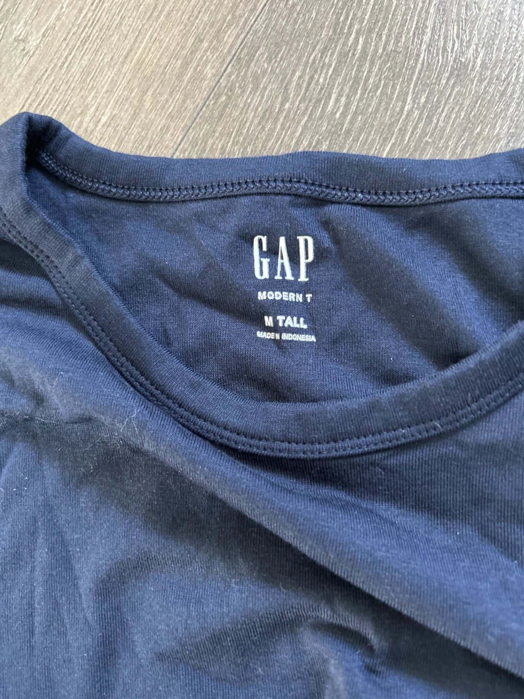 Gap Modern T Long Sleeve Shirt - Navy Blue - M Tall - photo 2