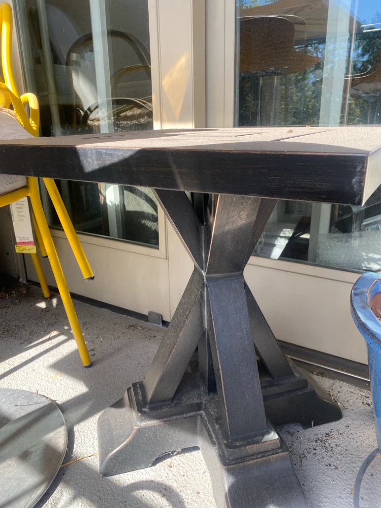 Square Metal Outdoor Side Table