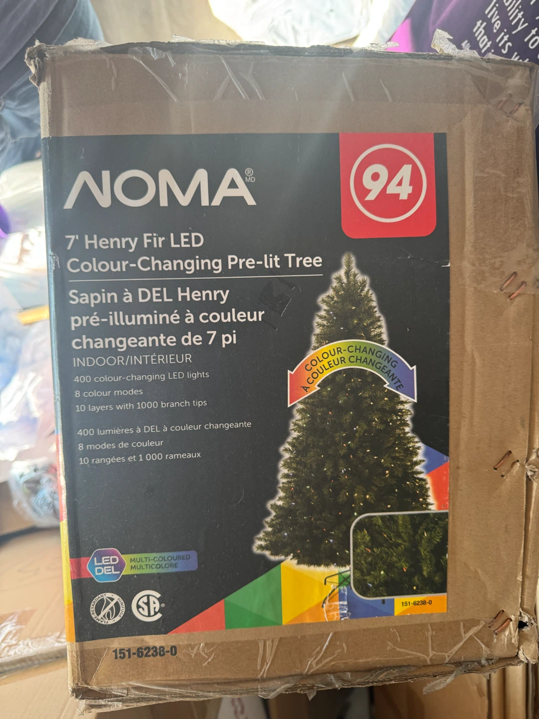 NOMA 7ft Pre-Lit Christmas Tree Complete Set - photo 3