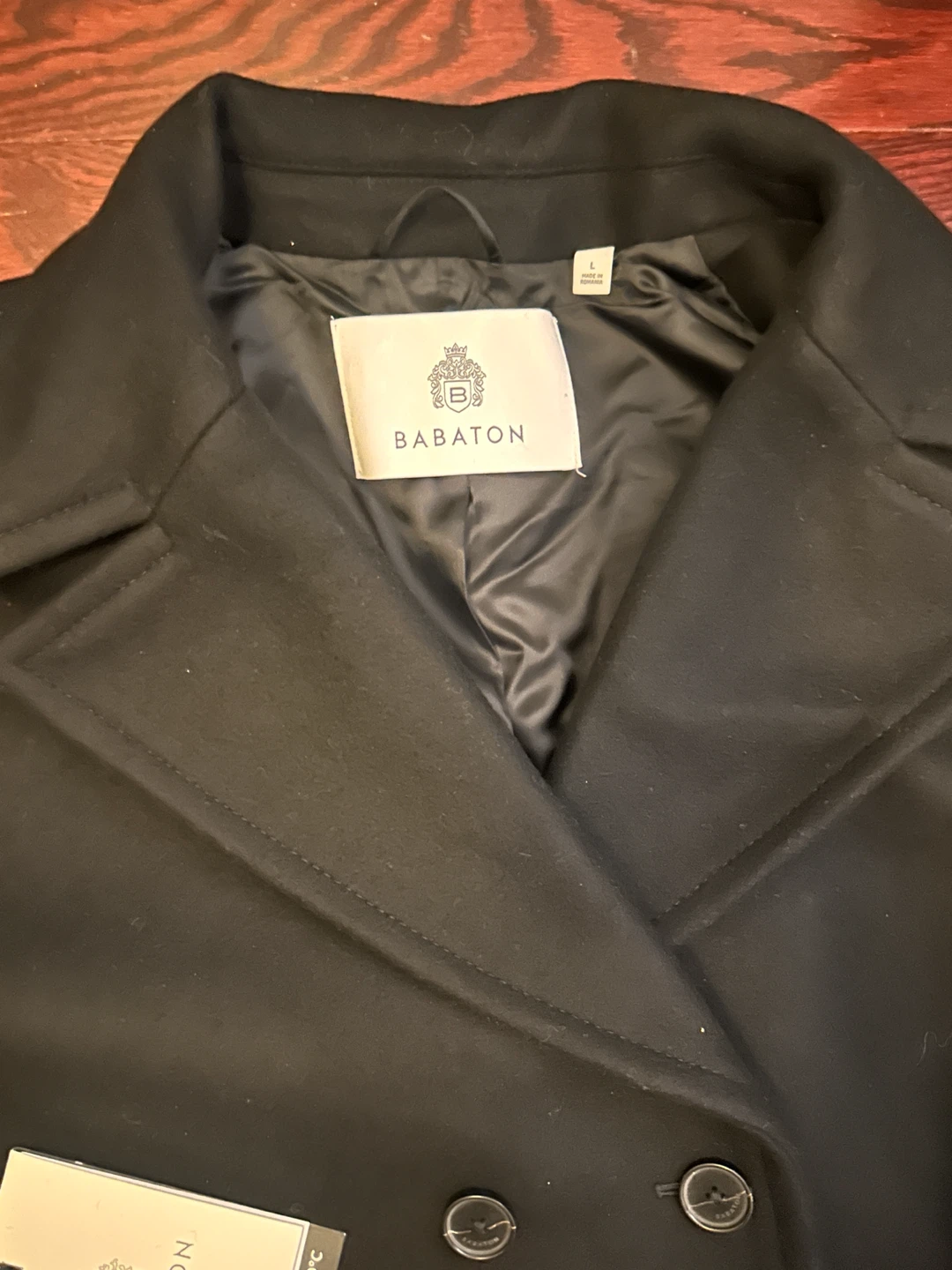 BRAND NEW Babaton Promenade Coat Black Size Large - photo 2