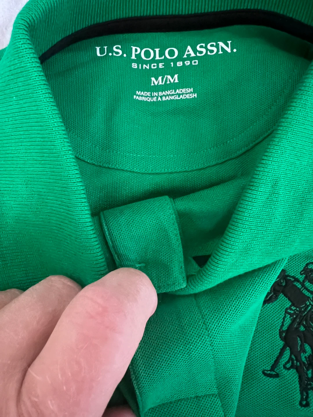 U.S. Polo Assn. Green Polo Shirt - Medium - photo 3