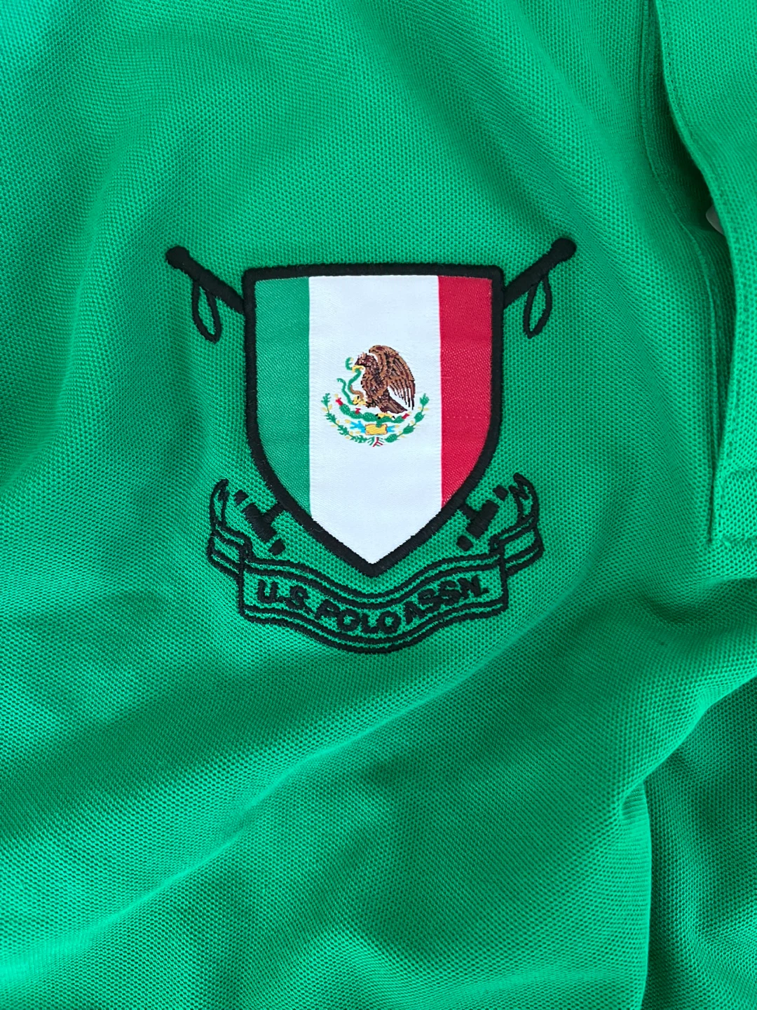 U.S. Polo Assn. Green Polo Shirt - Medium - photo 4
